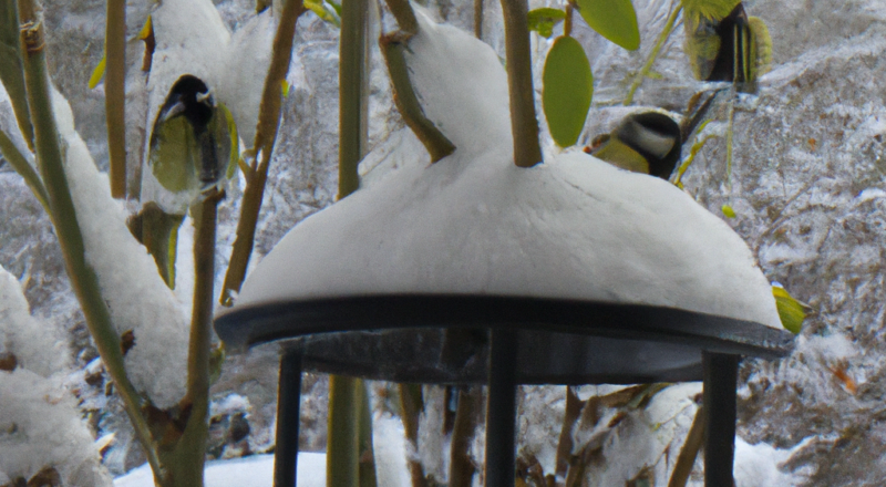Sådan fodrer du haven fugle om vinteren